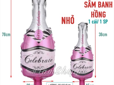 Bong bóng kiếng chai rượu champagne ly bia trang trí tiệc BBK-BR-01